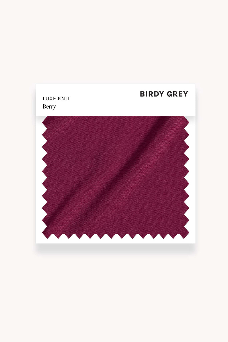 Swatch - Luxe Knit in Berry by Birdy Grey