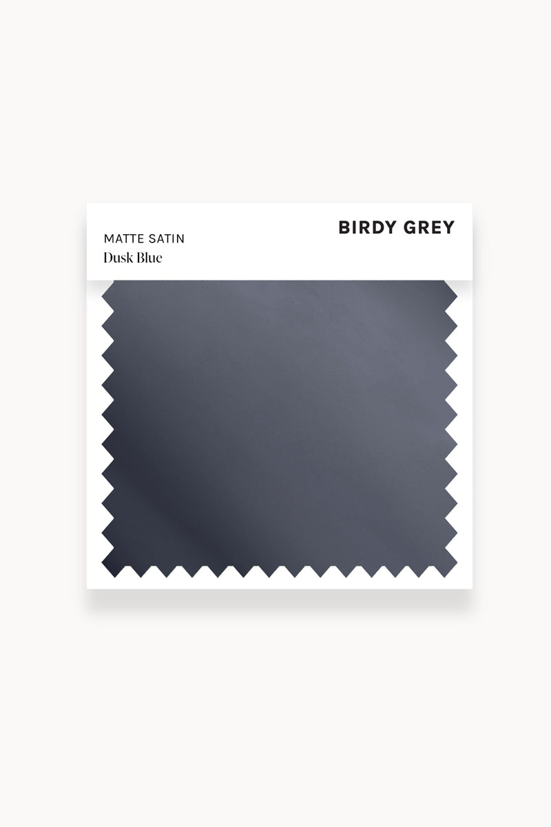Swatch - Matte Satin in Dusk Blue by Birdy Grey