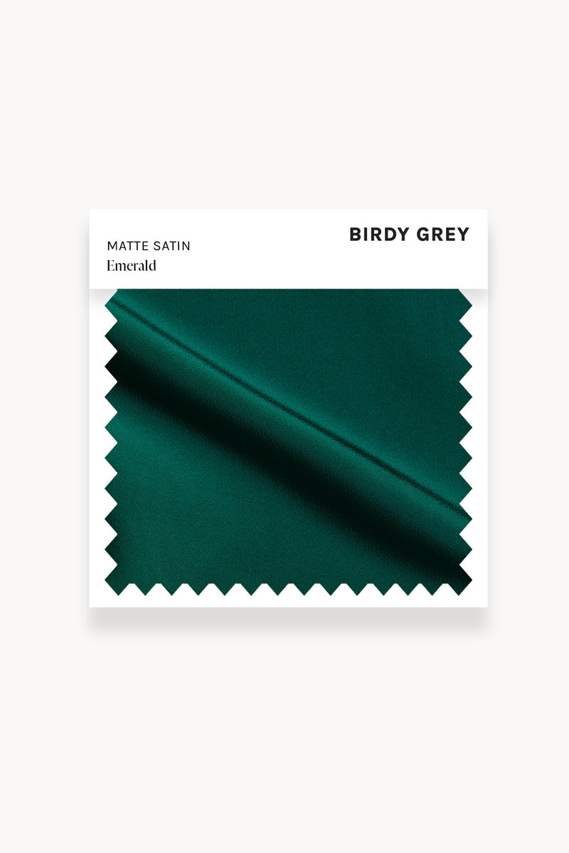 Emerald Matte Satin Swatch by Birdy Grey