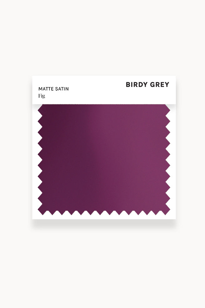 Swatch - Matte Satin in Fig by Birdy Grey