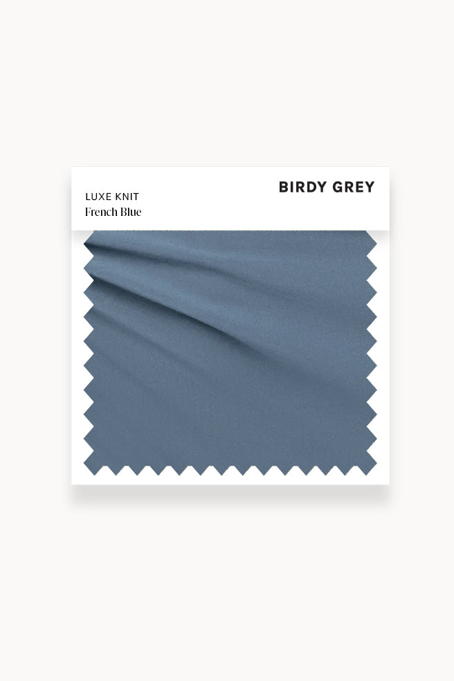 Swatch - Luxe Knit in French Blue by Birdy Grey