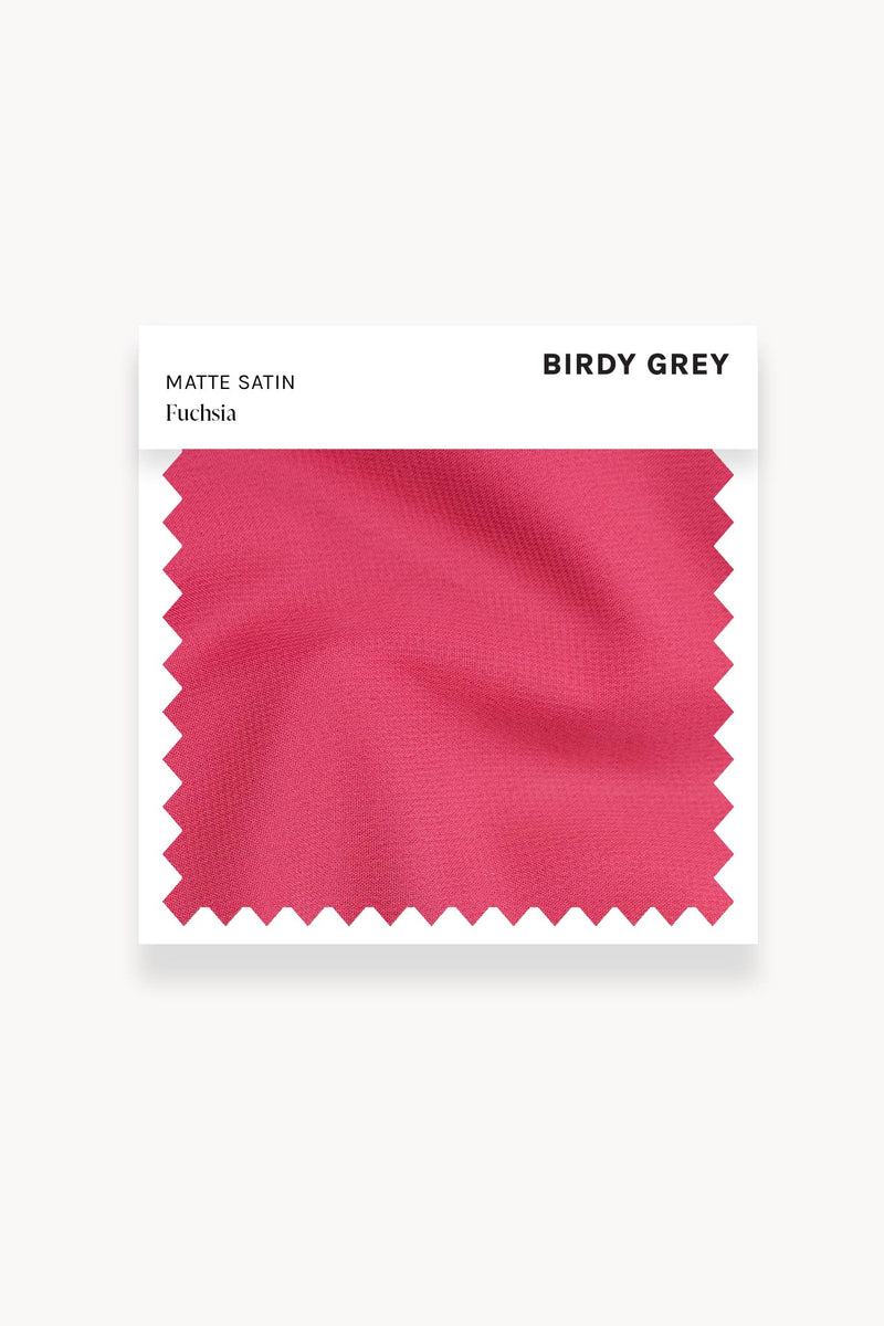 Fuchsia Matte Satin Swatch by Birdy Grey