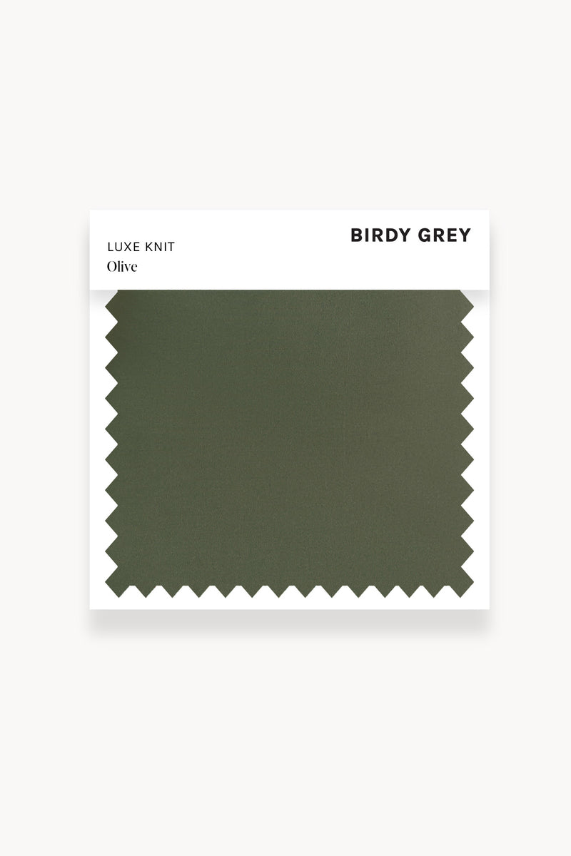 Swatch - Luxe Knit in Olive by Birdy Grey