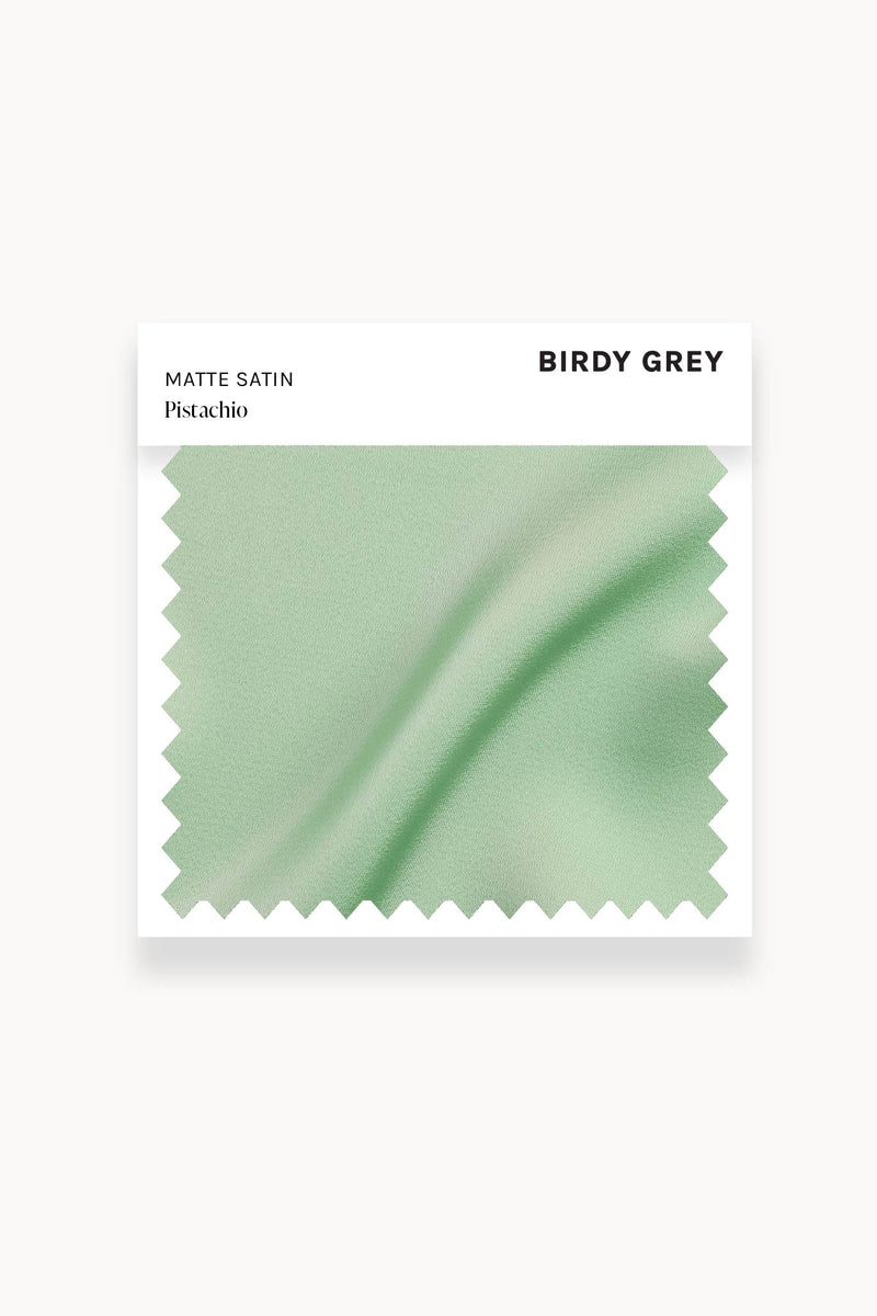 Swatch - Matte Satin in Pistachio by Birdy Grey
