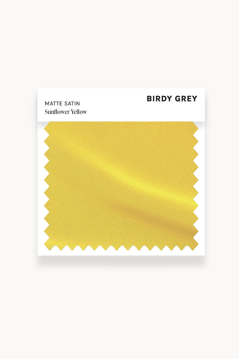Swatch - Matte Satin in Sunflower Yellow by Birdy Grey